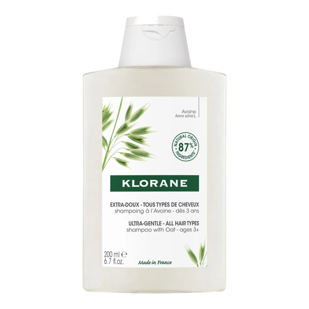 Klorane shampoing extra-doux à l'avoine, flacon 200 ml