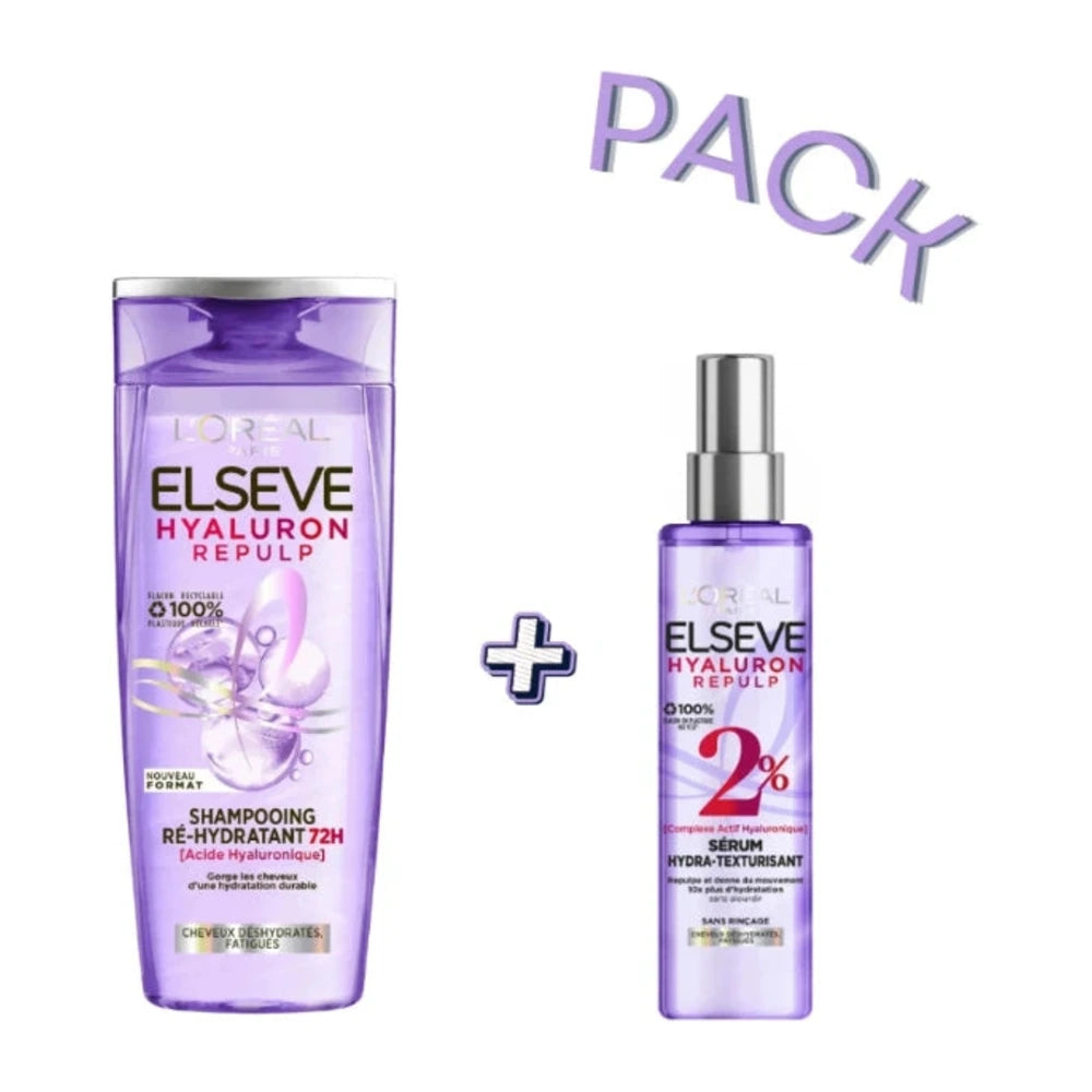 L'Oréal Paris Elseve Hyaluron Repulp Pack Sérum 150 ml + Shampooing 200 ml