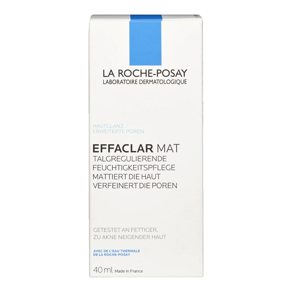 La Roche-Posay Effaclar Mat Hydratant Sébo-Régulateur Peau Grasse et Sensible | 40ml