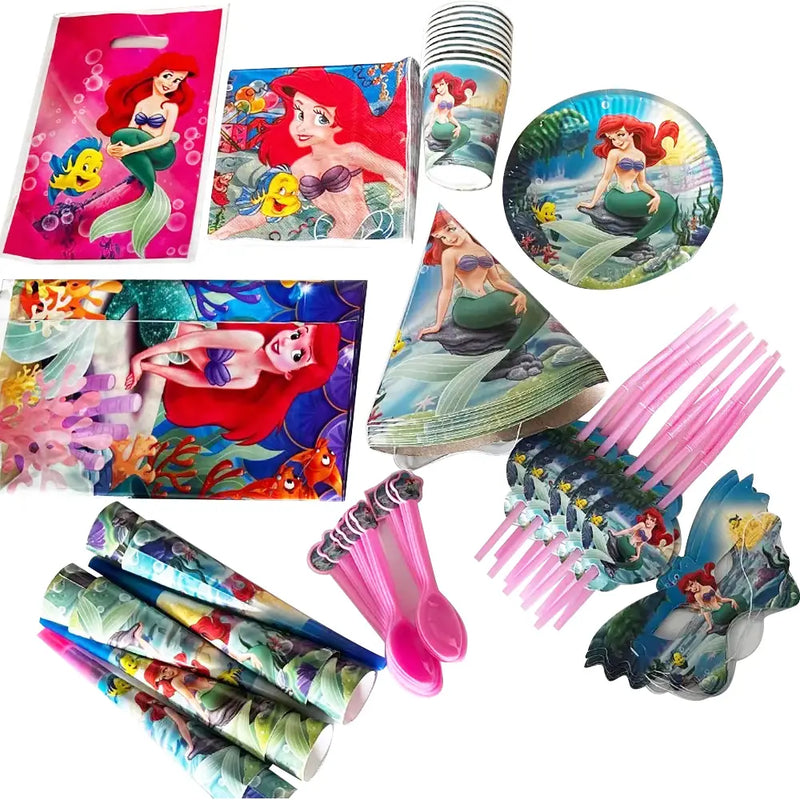 91 Piece Birthday Pack - The Little Mermaid