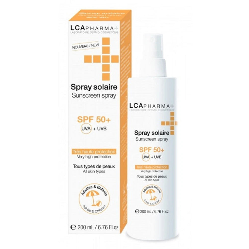 LCA Pharma Écran Spray Solaire SPF50+ 200 ml – flacon spray