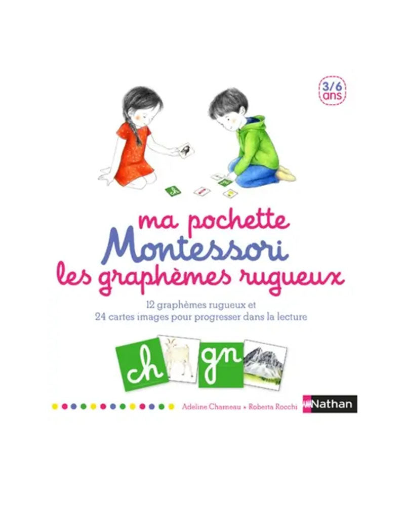 Nathan Ma Pochette Montessori - Les Graphèmes Rugueux