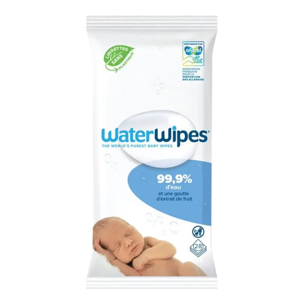 Lingettes bébé WaterWipes, paquet de 28 lingettes