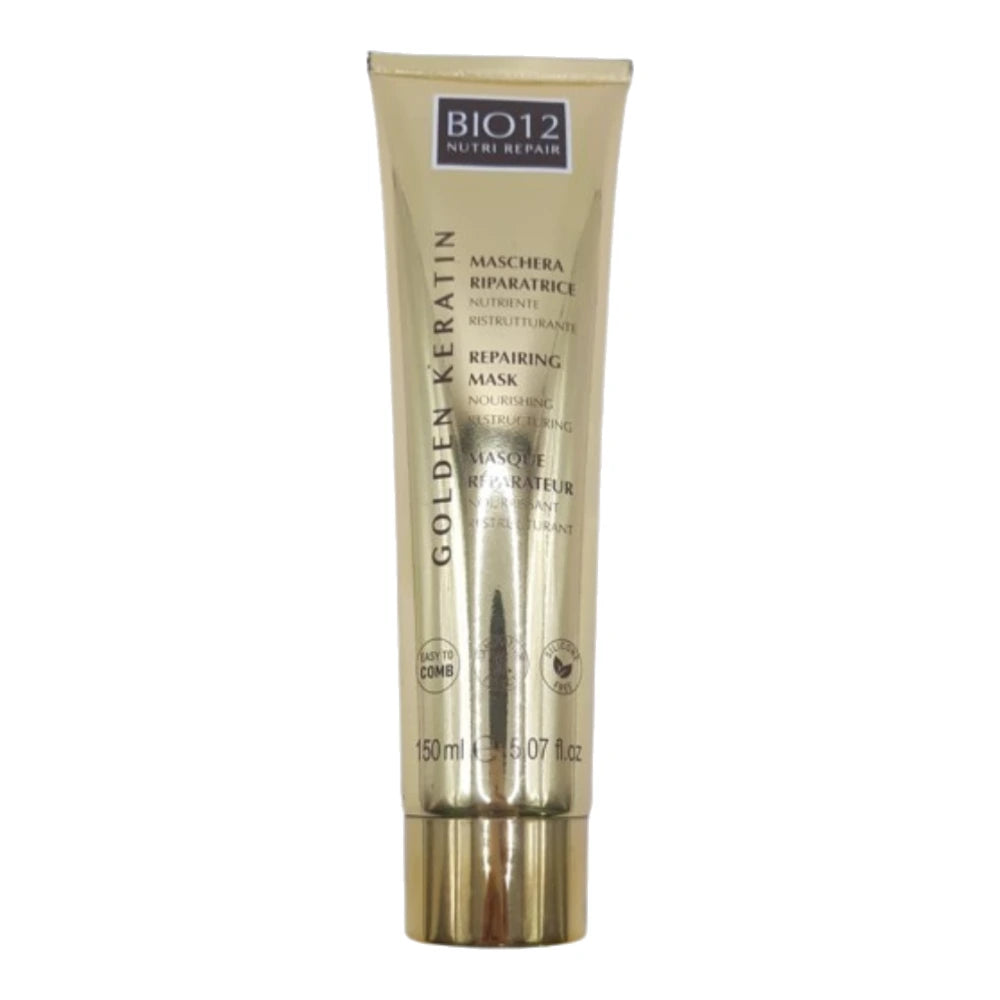 M&D Bio12 Gold Keratin masque réparateur, tube 150 ml