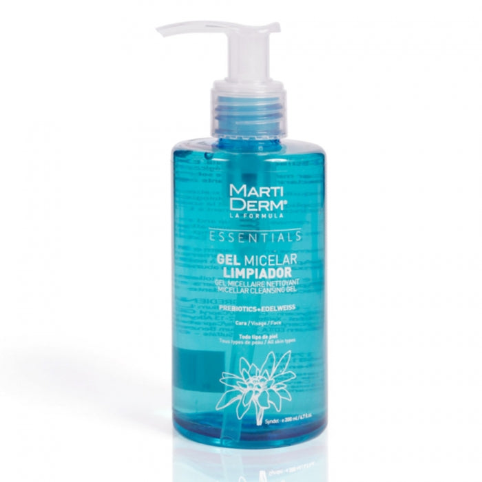 MartiDerm Essentials Gel Micellaire 200 ml – flacon du nettoyant visage