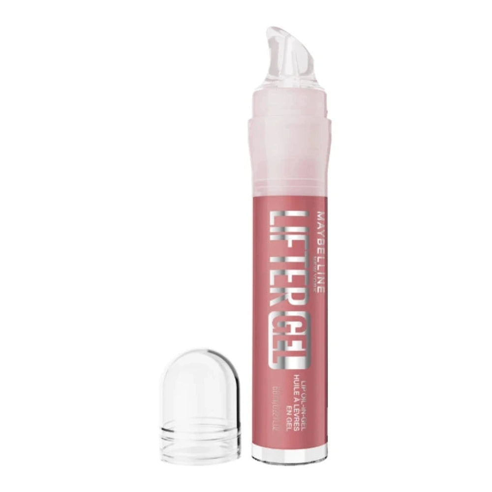 Maybelline Lifter Gel gloss Oil-in-Gel teinte 006 Strawberry Shake – tube ouvert