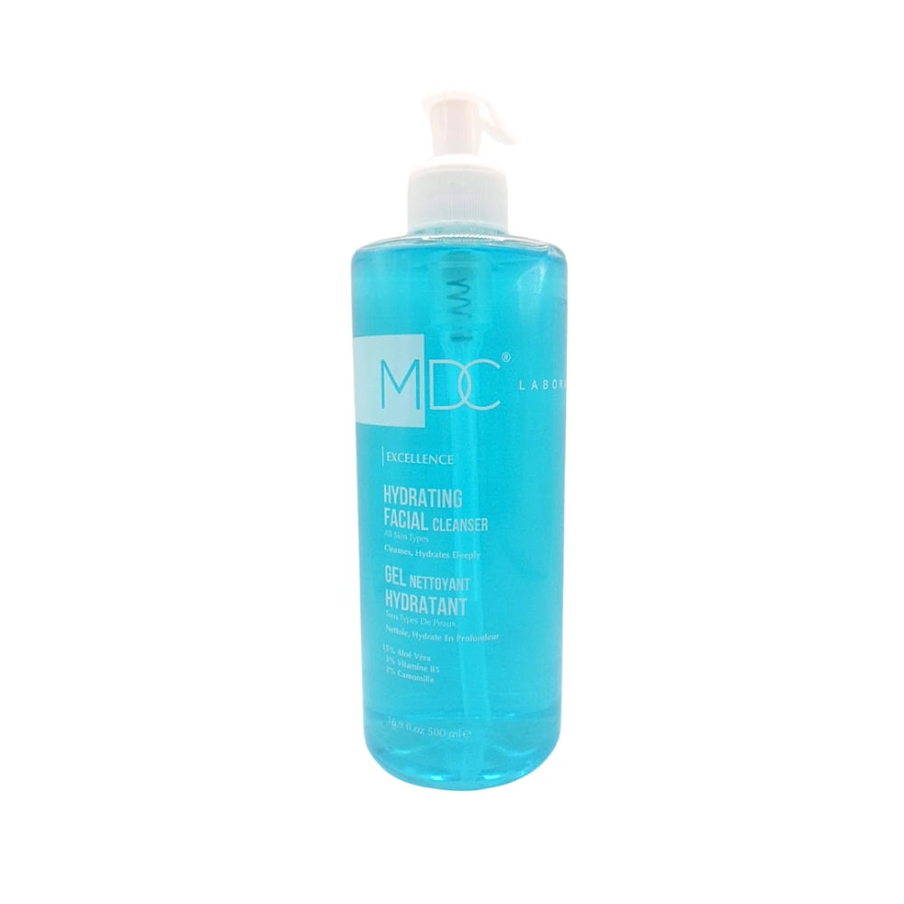 Flacon MDC Excellence Hydrating Facial Cleanser 500 ml, nettoyant visage hydratant