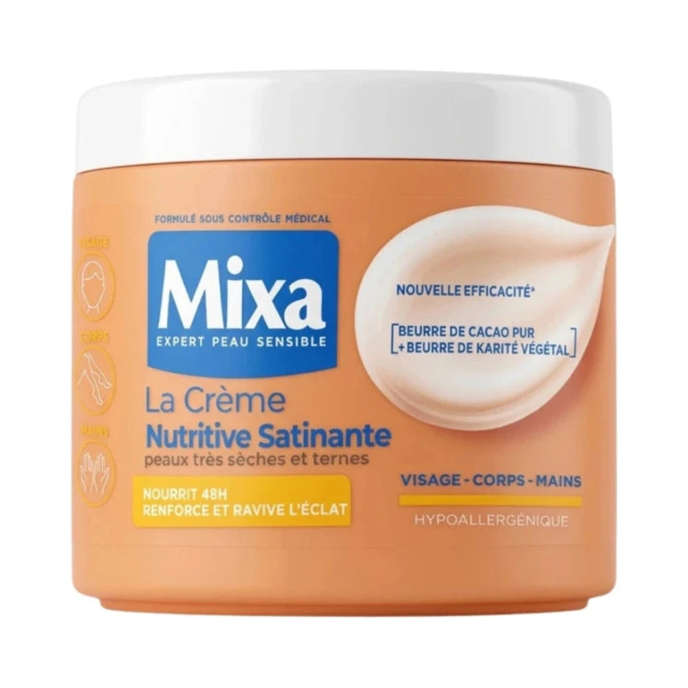 Mixa Peaux Metissees Creme Nutritive Satinante 400ml