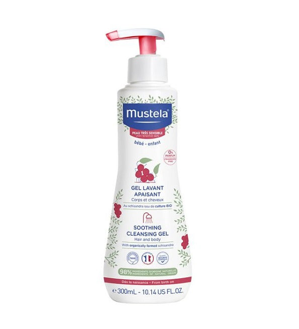 Mustela جل منظف مهدئ للجسم والشعر للبشرة شديدة الحساسية 300 مل