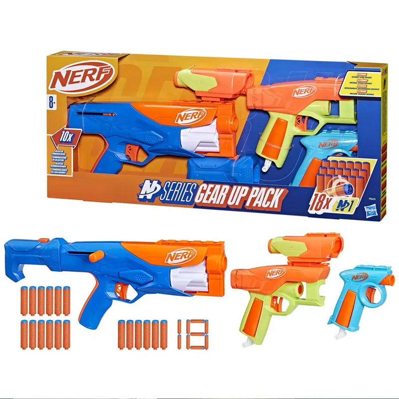 Nerf N-Strike Gear Up 3-Pistol Set - 8Y+