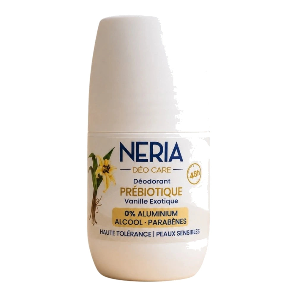 Neria Déo Care déodorant prébiotique vanille exotique 60 ml – bille