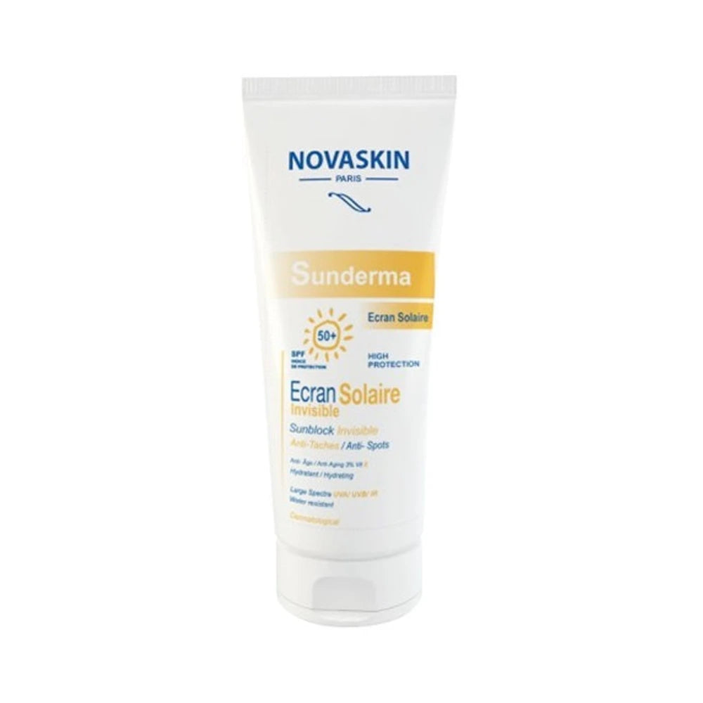 Novaskin Sunderma Écran Invisible SPF50+ 50 ml – protection solaire visage