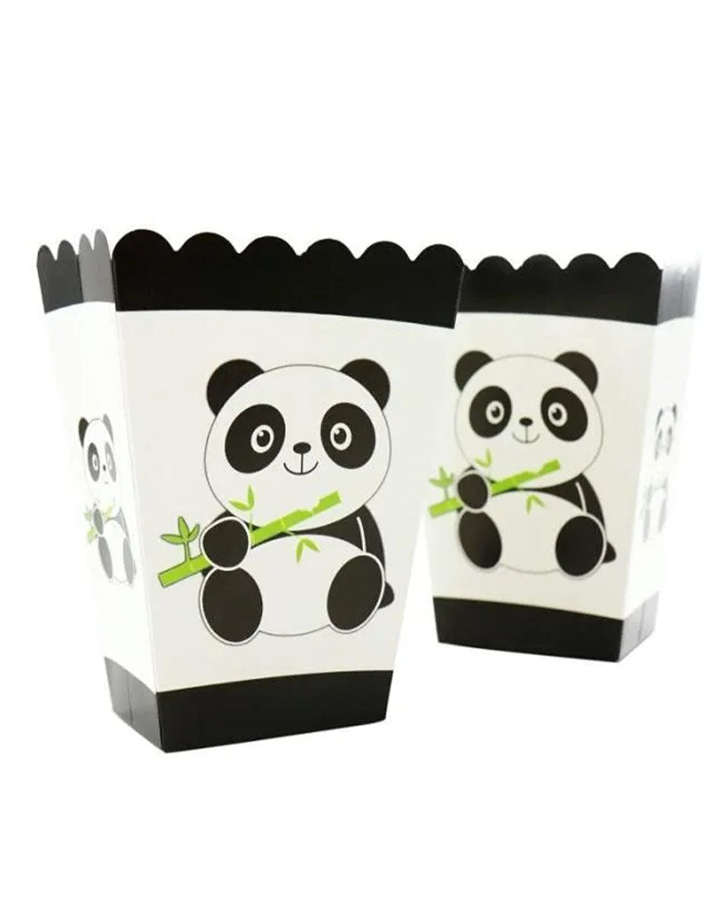 Paper Popcorn Boxes - Panda