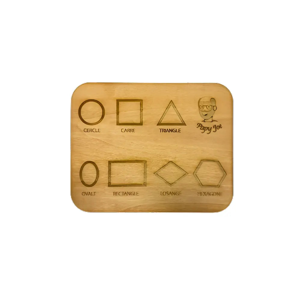 PapyJoe Planche Forme à Tracer Toucher en Bois