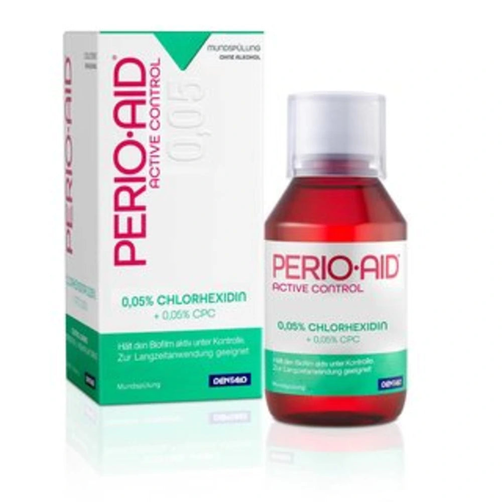Perio-Aid Active Control bain de bouche chlorhexidine 0,05 % flacon de 150 ml