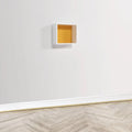 Wlidaty Home Cubo de Pared Amarillo Pequeño - 18x18 cm