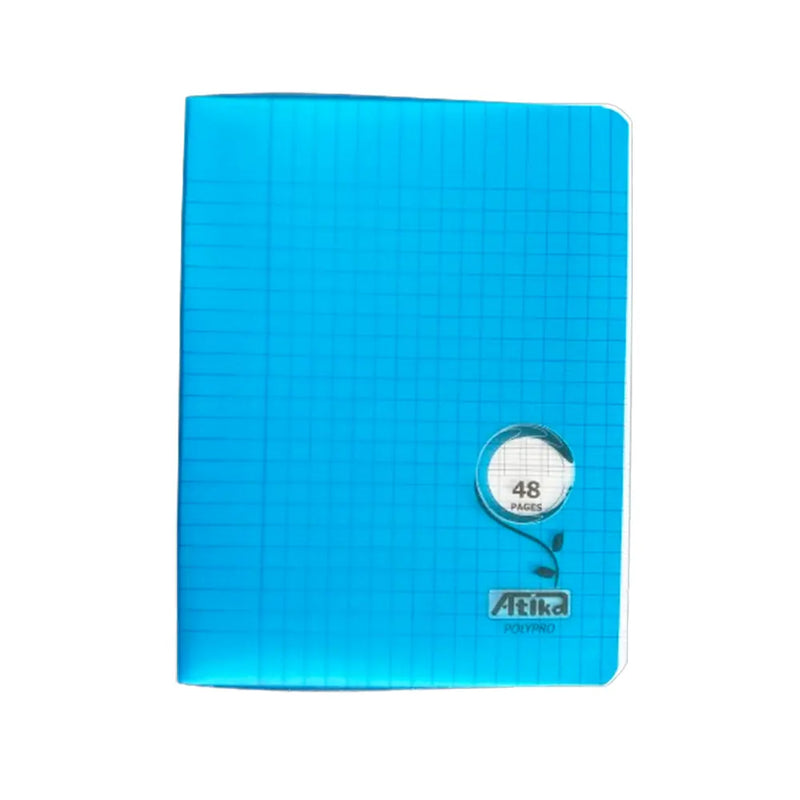 Atika Stitched Notebook Small Format 48 Pages Seyès 90g - Blue