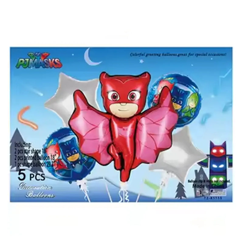 Pack PJMASKS 5 Pièces de Décoration Pour L'Anniversaire