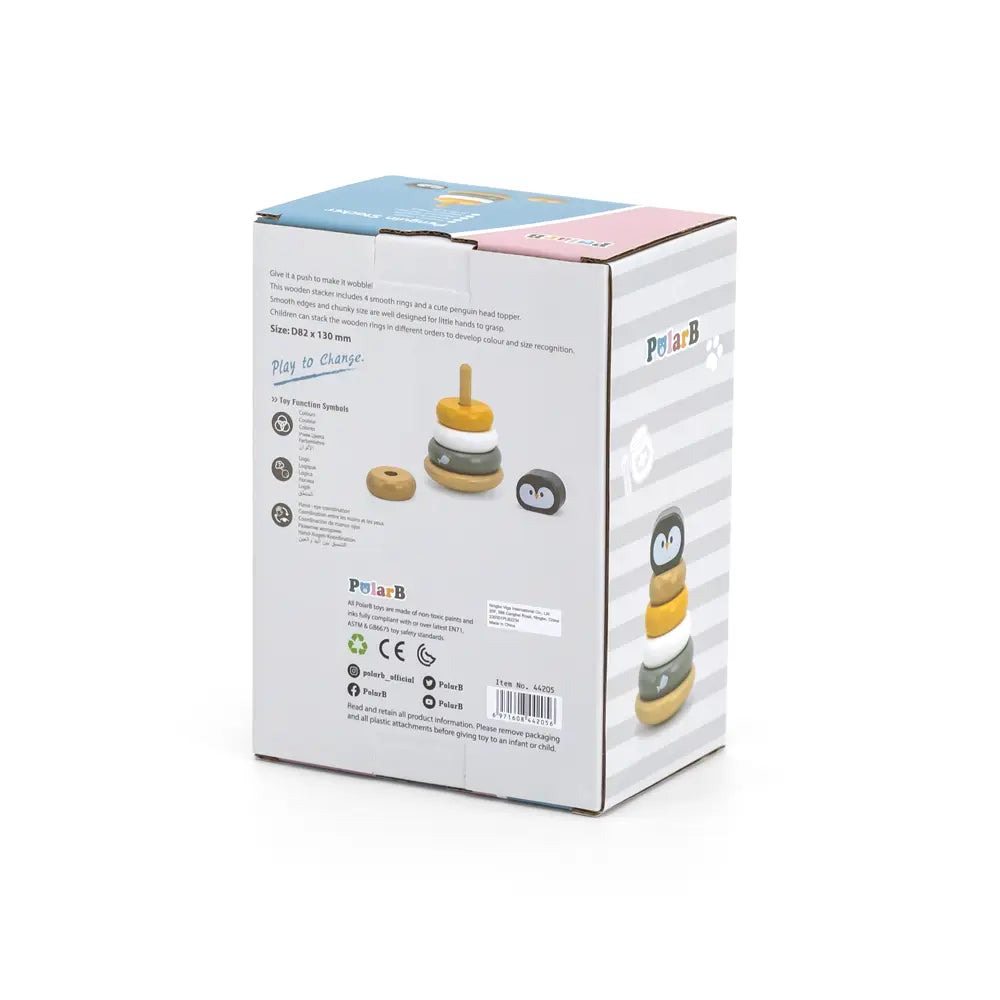 Viga Toys PolarB Stacking Rings 12M+ - Penguin