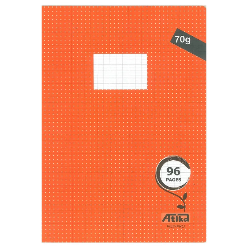 Atika Stitched Notebook A4 96 Pages Seyès 70g - Orange