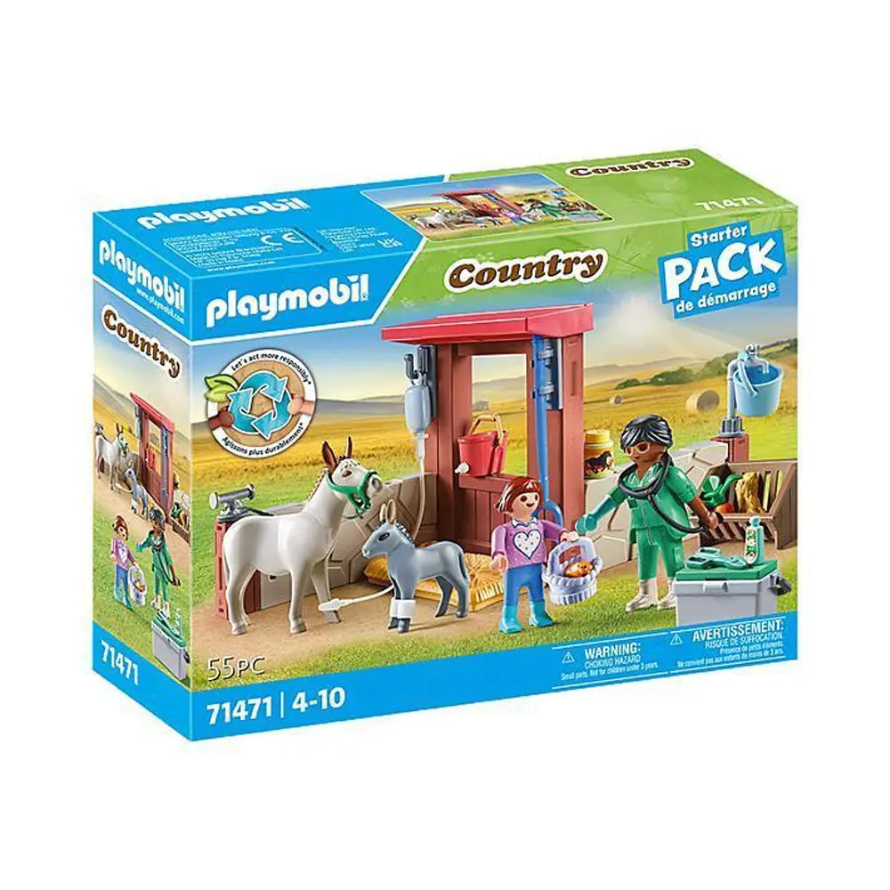 Playmobil Mission Vétérinaire avec Ânes - 4A+