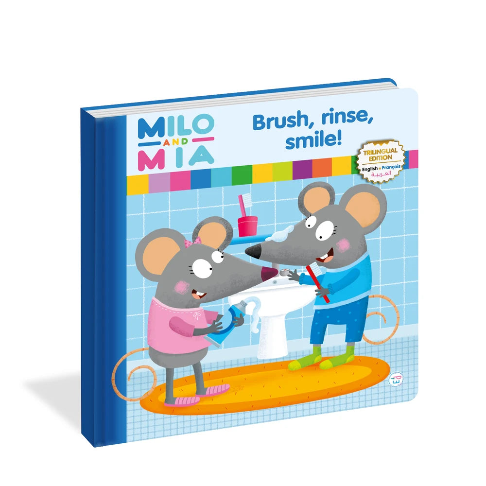 Plume Univers Milo et Mia - Brush, Rinse, Smile (Trilingue)