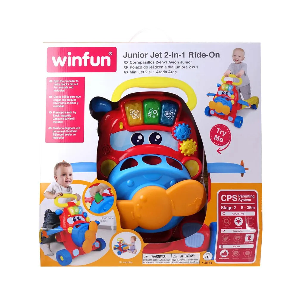 Winfun Porteur 2 en 1 Junior Jet - 6M+