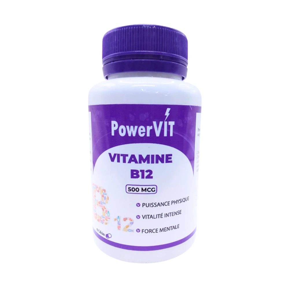 PowerVIT Vitamine B12 500 µg – boîte de 60 gélules