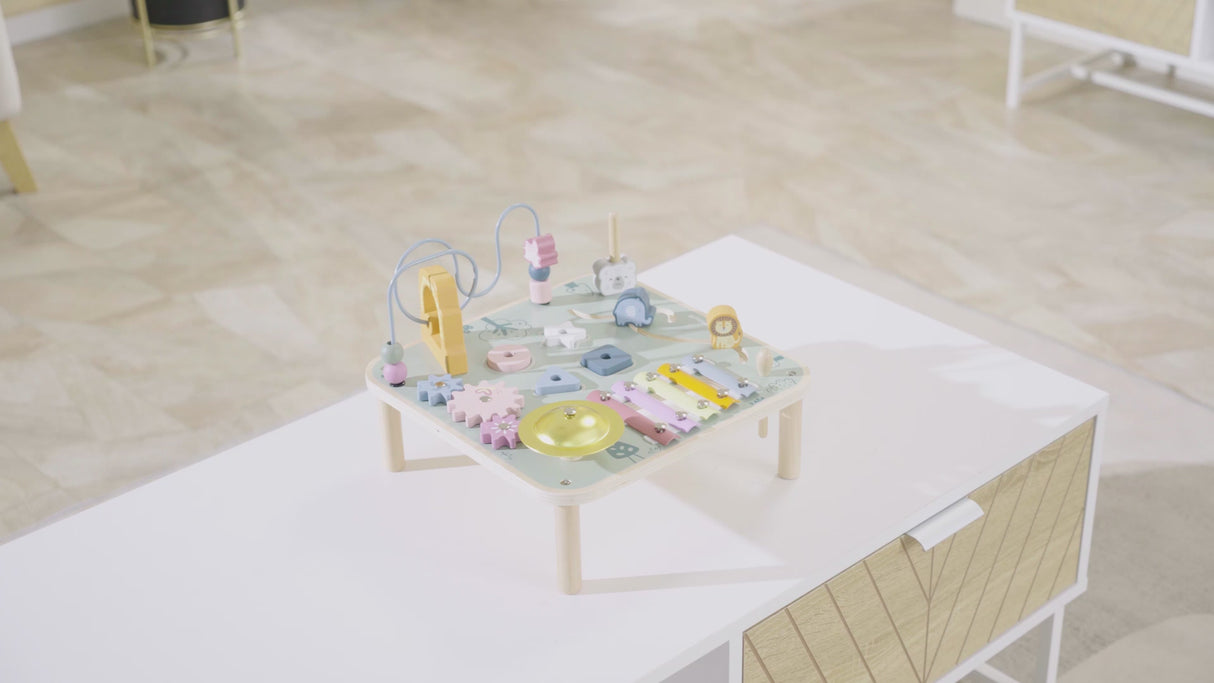 Viga Toys PolarB Table d'Activité Multifonctions en Bois 18M+