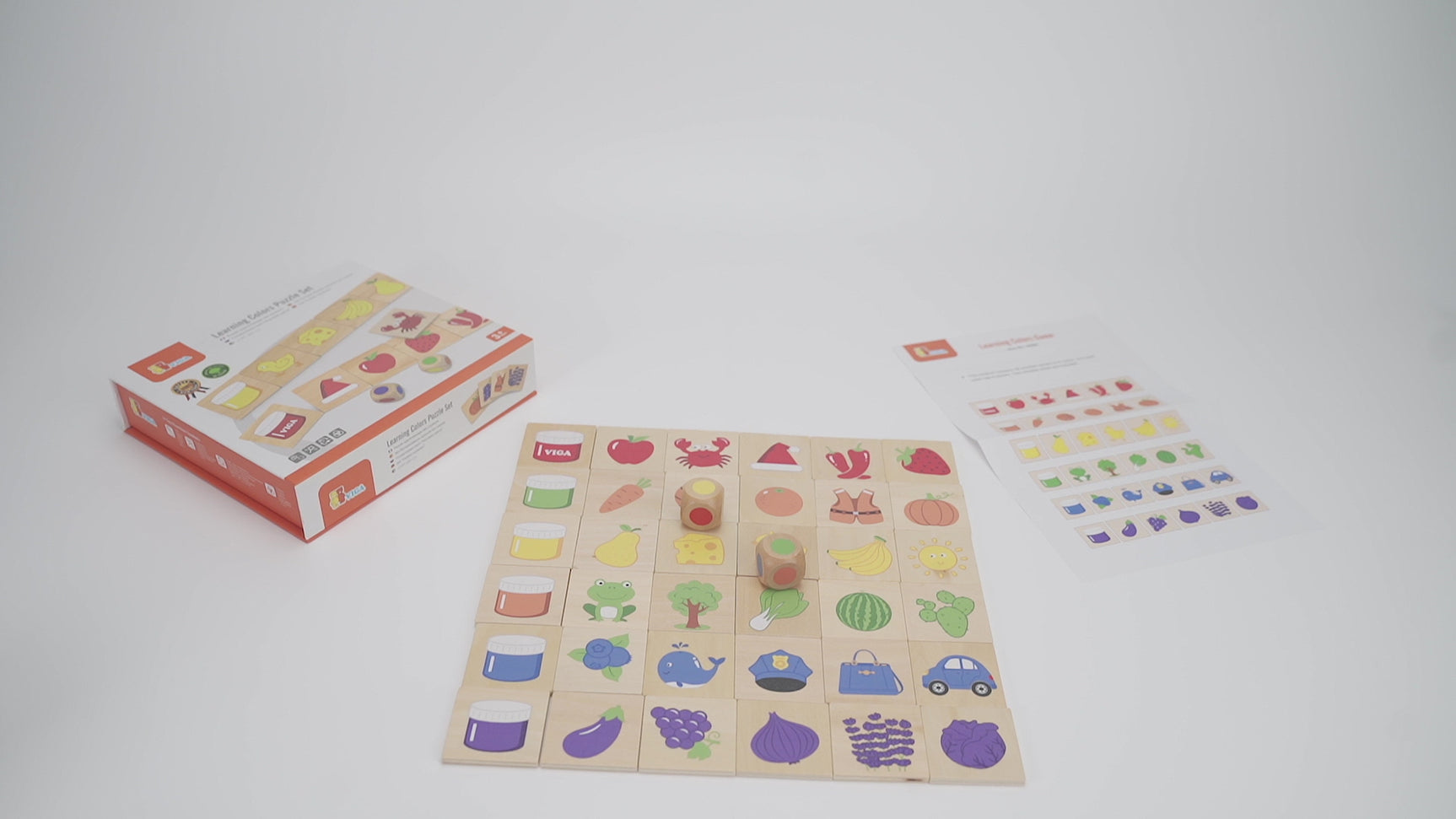 Viga Toys Ensemble de Puzzle d'Apprentissage Formes 3A+