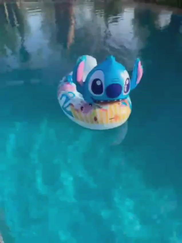 Kids' PVC Swim Ring – Stitch Design