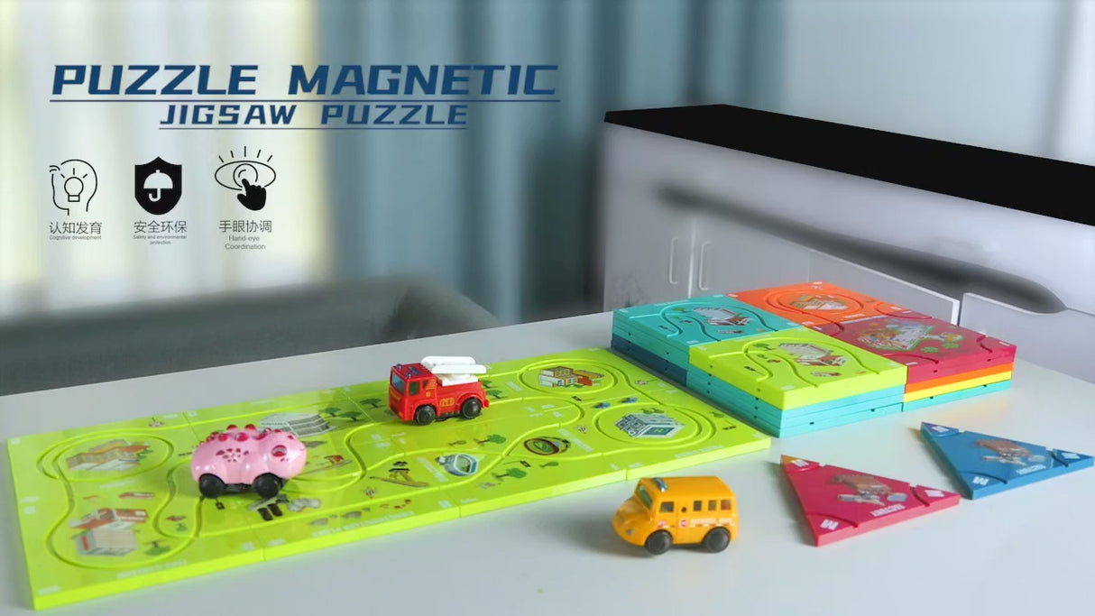 Circuit Magnétique avec Véhicule Électrique