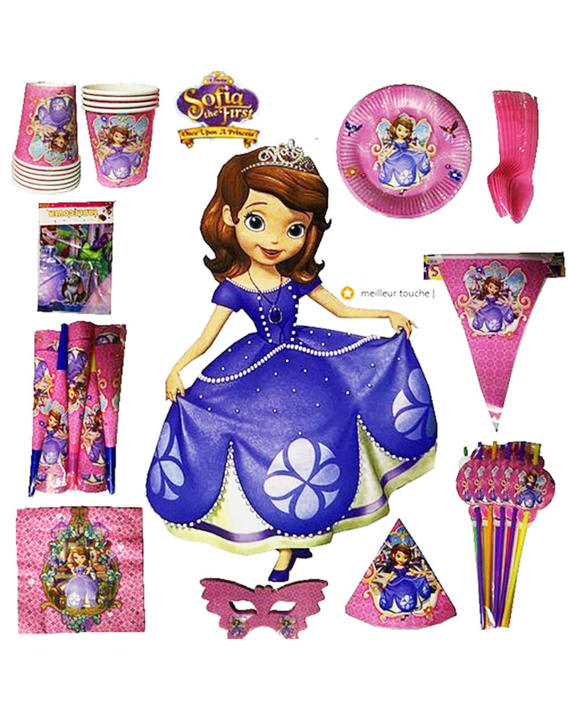 Pack Anniversaire 91 Pièces- Princesse Sofia
