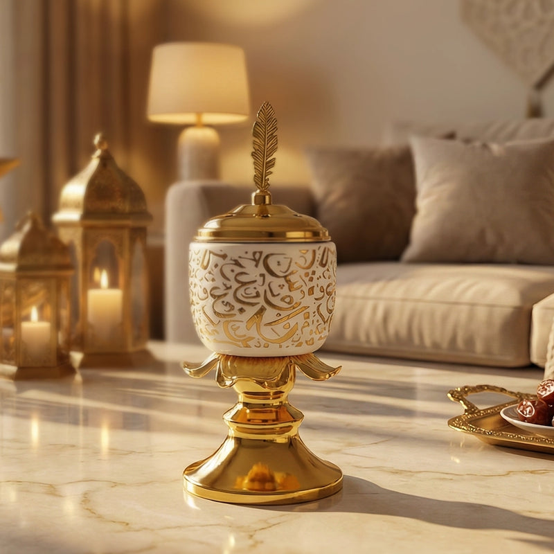 مبخرة من السيراميك مع خط عربي