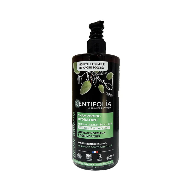 Moisturizing Shampoo for Normal to Dehydrated Hair 500ml Organic 3A+ - Centifolia