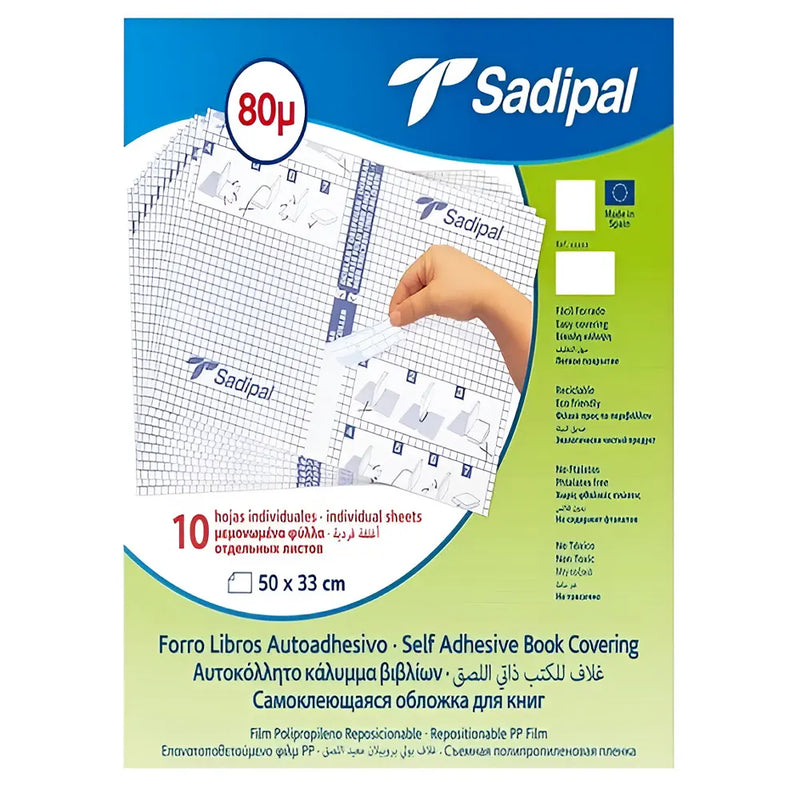 Sadipal Pack de 10 Protectores Adhesivos Individuales 50x33 cm