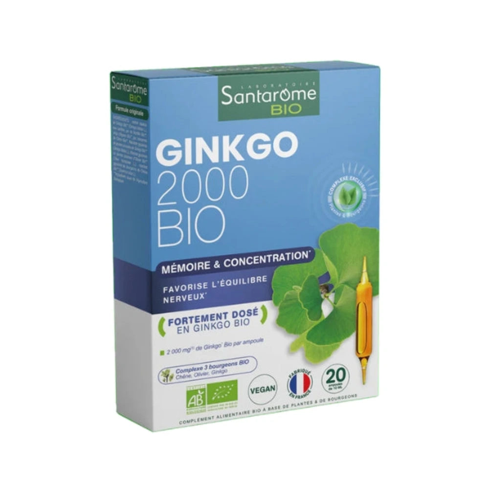 Santarome Ginkgo boîte de 20 ampoules – photo du produit