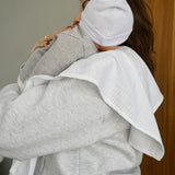 Bambidou Lot 2 Serviettes de Rot - Gaze Coton Blanc
