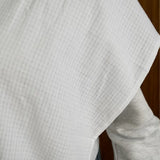 Bambidou Lot 2 Serviettes de Rot - Gaze Coton Blanc
