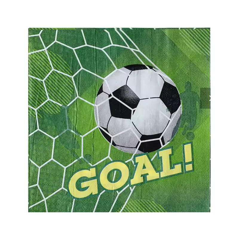 Pack of 10 Paper Napkins – Football Theme