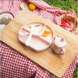 YUMMY Coffret Repas Silicone 6M+ - Bleu Ciel