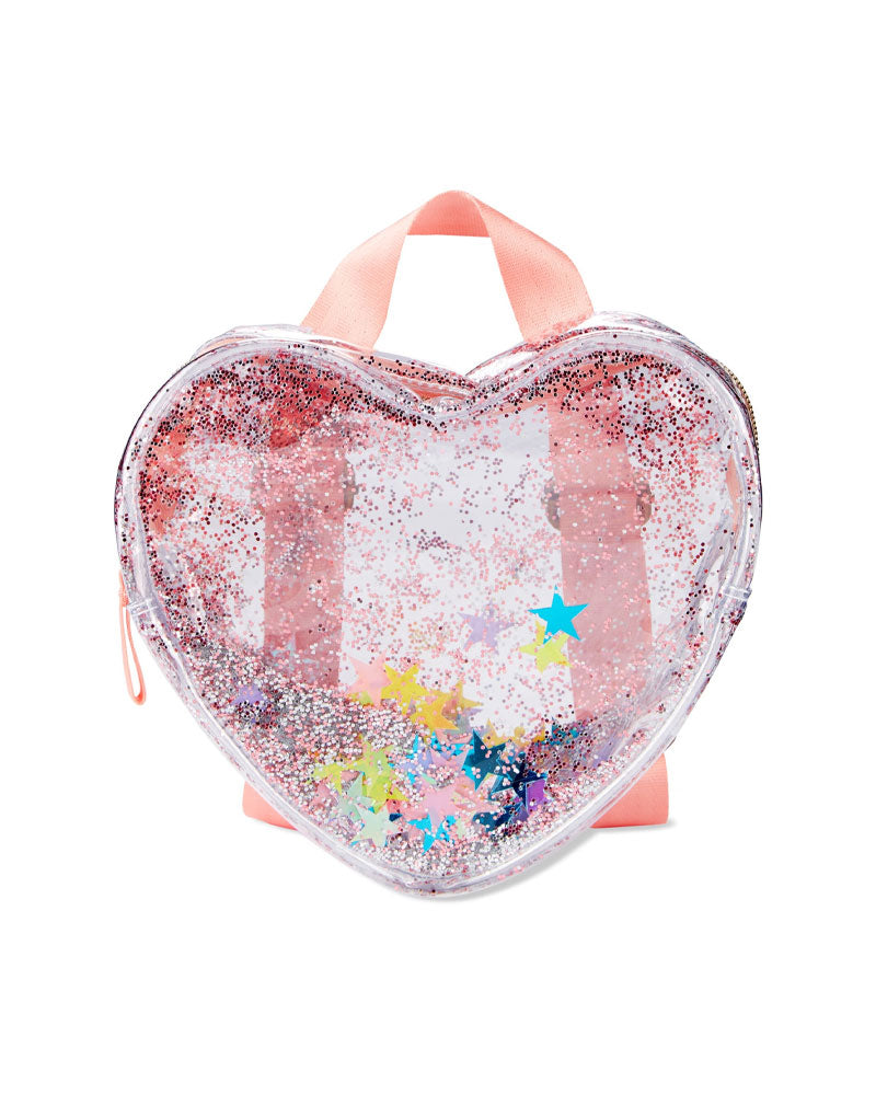 Skip Hop Sac à Dos Transparent à Paillettes en Forme de Cœur