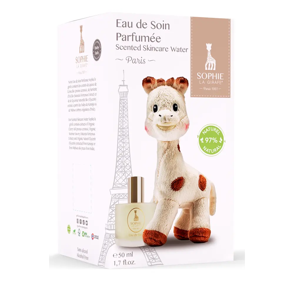 Sophie La Girafe Set Agua Cuidado 50ml + Peluche - 0M+