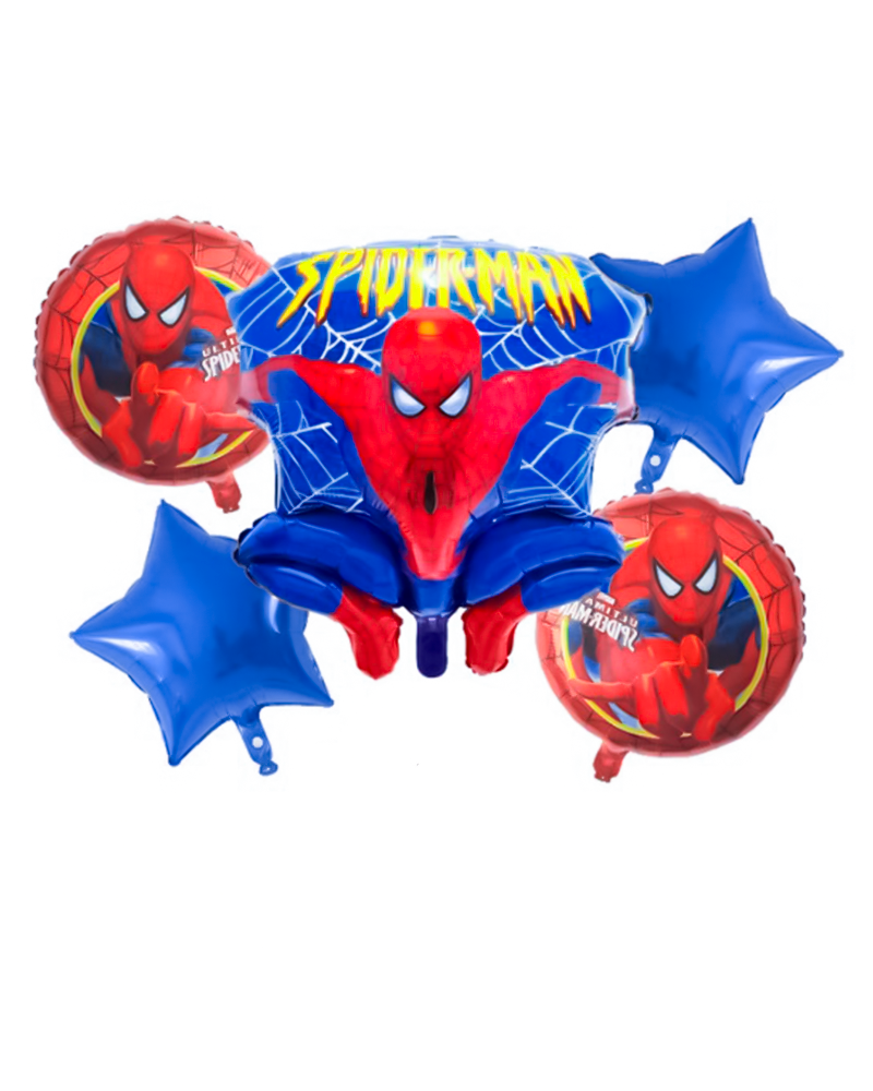 Pack Spider Man 5 Pièces de Décoration Pour L'Anniversaire