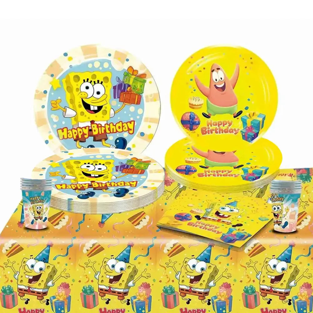 Pack Anniversaire 51 Pièces - SpongeBob Jaune