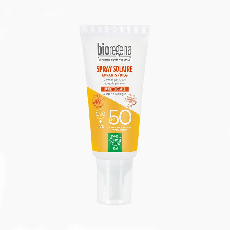 Spray solar orgánico Bioregena FPS 50 para niños +3 años - 90 ml
