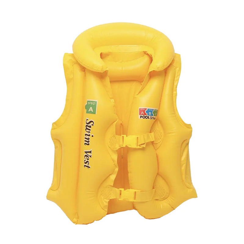 Chaleco de natación inflable - Amarillo