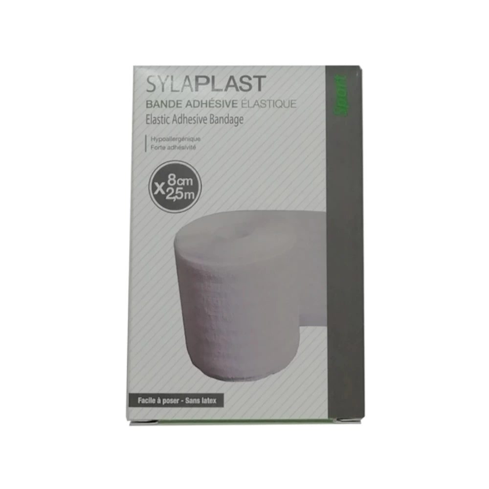 Sylaplast bande adhésive élastique 8 cm x 2,5 m
