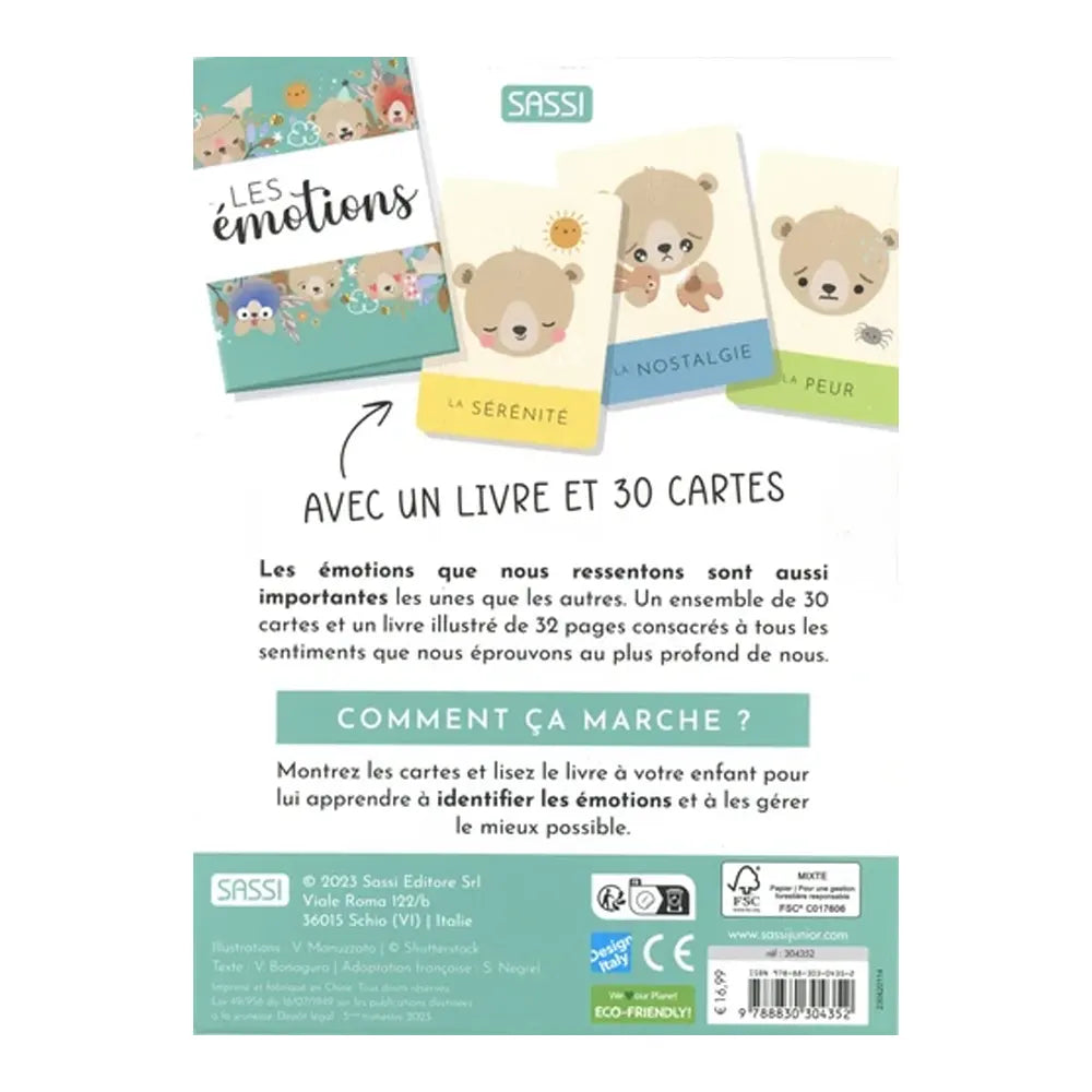 Sassi Les Émotions – Avec 1 Livre et 30 Cartes