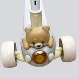 Kids' 3-Wheel Scooter with Teddy Bear Beige - 3Y+